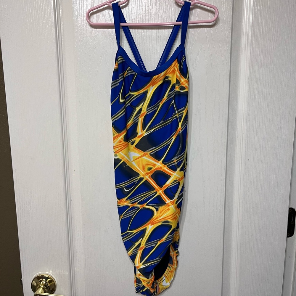 Blue/yellow swimsuit